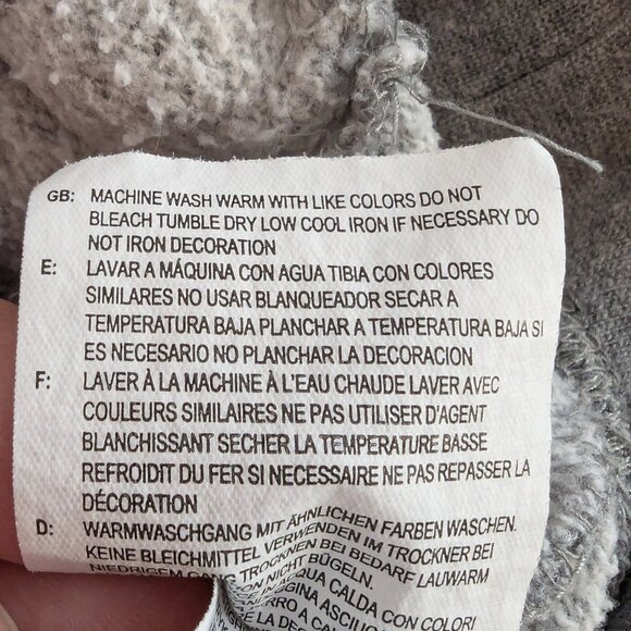 Vans of the Wall Women's High Cowl Neck Grey Sweater - 1/4 zip - Size XS - Picture 11 of 12